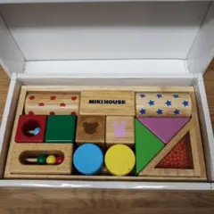 ミキハウス　ラトルブロック　積み木のサムネイル