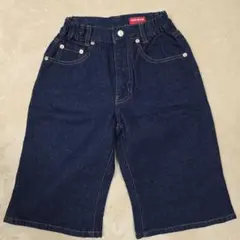 【未使用】UNIQLO キッズ ハーフ デニム パンツ 130cm