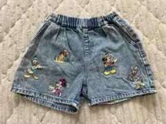 しまむら　リトシー　ディズニー　デニムショートパンツ　110cm