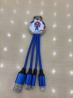 関西万博　ミャクミャク 3in1 充電ケーブル　マルチタイプ　公式グッズ