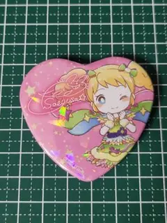 アイカツ！ホログラムハート缶バッジ 冴草きい