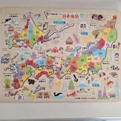 木製知育パズル　日本地図