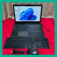 S406 富士通ノートパソコン i7メモリ8G高速Windows11オフィス付き