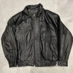 International Vogger ブラックレザージャケット M