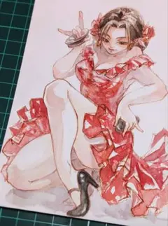 手描きイラスト　オリジナル　創作　アナログイラスト　原画