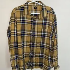 ユニクロ　フランネルシャツ　チェック　古着　アメカジ