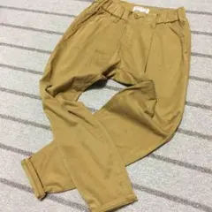 カイタックインターナショラルチノパンテーパードパンツタックパンツxsキャメル美品のサムネイル