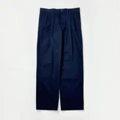 00s DOCKERS ワイドチノパン ツータック ネイビー ストレート