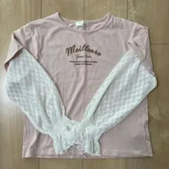 JENNI love ピンク レース袖 長袖カットソー 150cm