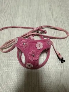 LAMZY ハーネス リード セット ピンク 花柄 Sサイズのサムネイル