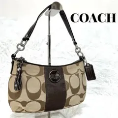 COACH oneshoulderbag signature brown y2k