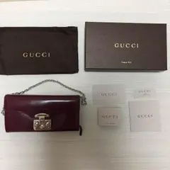 【正規品】GUCCI チェーン付き長財布