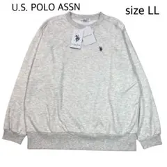 【sizeLL】 新品未使用　USPOLOASSN ダンボールトレーナーロゴ刺繍