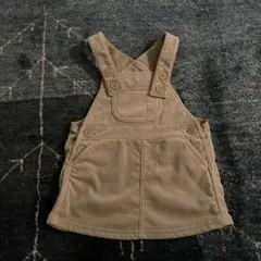 無印良品ベージュ サロペット 80