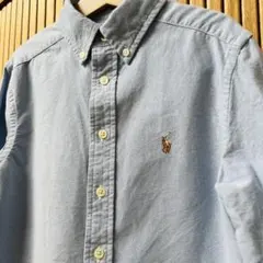 【即日発送】美品！ポロラルフローレン オックスフォードシャツ 140 ブルー