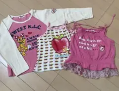 KLC 長袖Tシャツとキャミソール　３点S（110）のサムネイル
