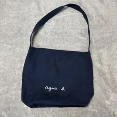 2/9値下げ！美品！アニエスベー　ショルダーバッグ　ネイビー