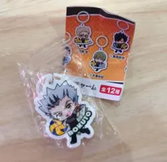 新品　ハイキュー くら寿司 コラボ　めじるしチャーム 木兎