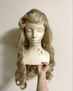 即購入OK グリーティングver オーロラ姫　ブライアローズ　ウィッグ 眠れる森の美女 オーロラ姫 ブライアローズ コスプレ ウィッグ D