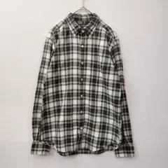 green label relaxing コットン チェック柄 長袖シャツ L
