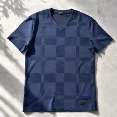 美品 ブラックレーベルクレストブリッジ シャツ シャドーチェックVネック M