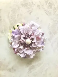 コサージュラベンダークリーム【2way】ピン入学式卒業式