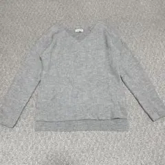 anyFAM グレー Vネック セーター