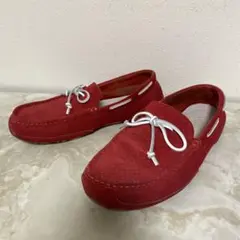 UGG TWINSOLE パンチングスリッポン ローファー レッド m5 - メルカリ