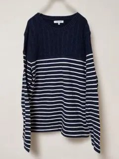 GLOBAL WORK ニット キリカエボーダー カットソー Mサイズ