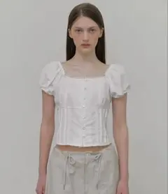 ZARA マッチング コルセット トップス エクリュ S - メルカリ