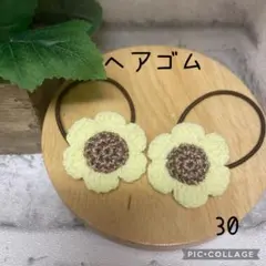 【30】ヘアゴム　ハンドメイド　2点セット　(400円) あみぐるみ