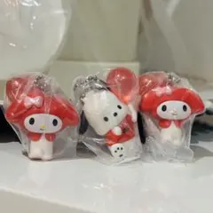 【新品未開封】サンリオ マイメロディ ポチャッコ マスコット ガチャ 3点セット