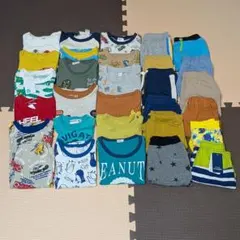 男の子　夏服　30点　Tシャツ　ハーフパンツ　水着　90サイズ　まとめ　ri34