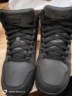 CEDAR CREST ブラック ハイカットスニーカー 25.0cmのサムネイル