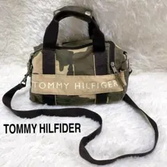 トミーヒルフィガー 2wayバッグ ボストン カモフラ ショルダー