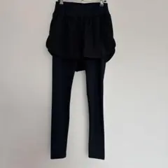 短パン付き黒レギンス