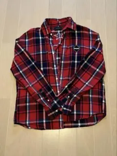 F.C.Real Bristol 赤 チェック ネルシャツ M