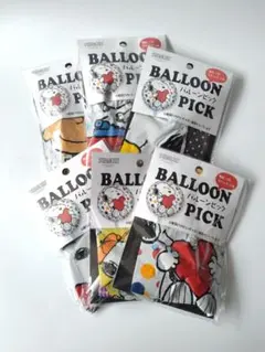 【新品未使用】スヌーピー　バルーンピック　6点セット