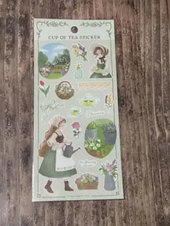 カップオブティーステッカー シール gaia キャンドゥ セリア