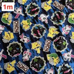 綿プリント　オックス　キャラクター　ポケモン　110㎝×1m