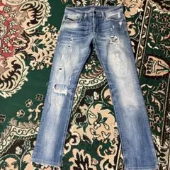 ディーゼル THAVAR スリムスキニー デニム　ダメージ加工