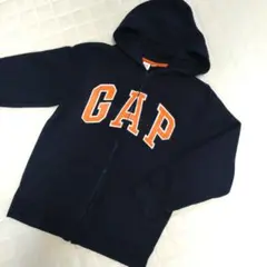 GAP ロゴ パーカー ネイビー フルジップ　XXL 160