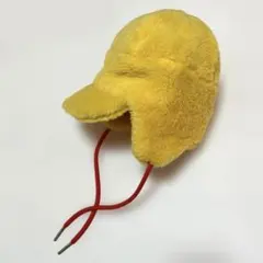⭐︎mini rodini⭐︎イエローファーのパイロットハット 44/46