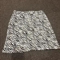 ゼブラ柄ミニスカート Mサイズのサムネイル