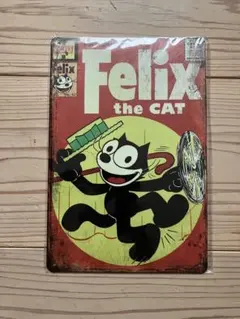 Felix the Cat ブリキ看板 メタルプレート 昭和レトロ