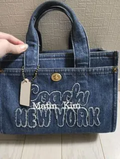 COACH Matin Kim カーゴトート26 ブルーデニム　正規品　完売品