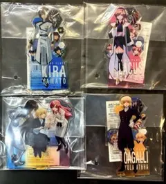ガンダムSEEDシリーズ グランプリ スタンド付きアクリルプレート 4個セット