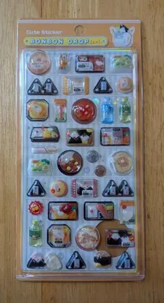 ★未使用★ BONBON DROP SEAL「和柄/おにぎり＆お弁当」