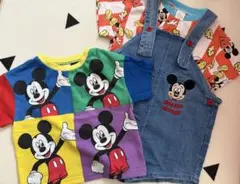 ミコリッド　チマジロ　ミッキー　Tシャツ 半袖　デニムサロペット　100サイズ