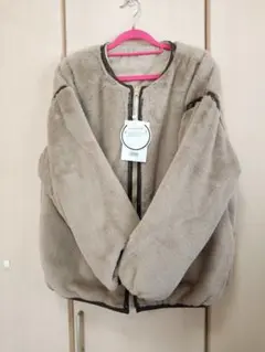 2way リバーシブル ファージャケット キルティング 大きいサイズ XL～